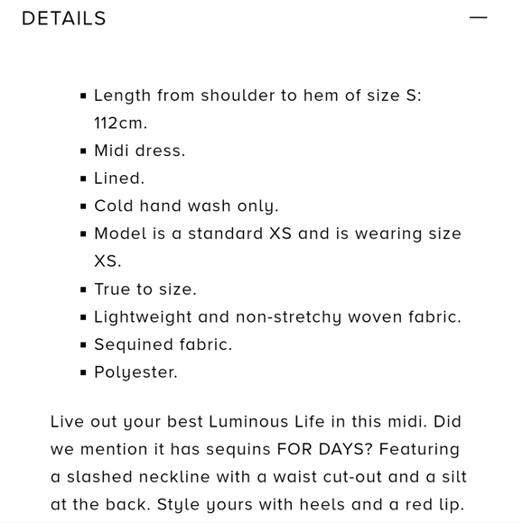 Hello molly LUMINOUS LIFE MIDI DRESS BLACK - Picture 8 of 8